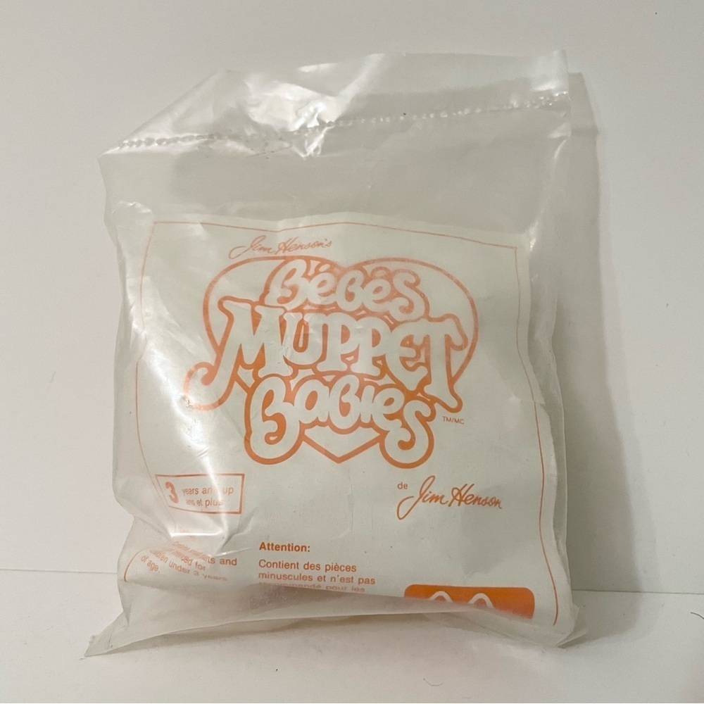 Vintage McDonald's Happy Meal Toys Muppet Babies Fozzie Bear With Horse